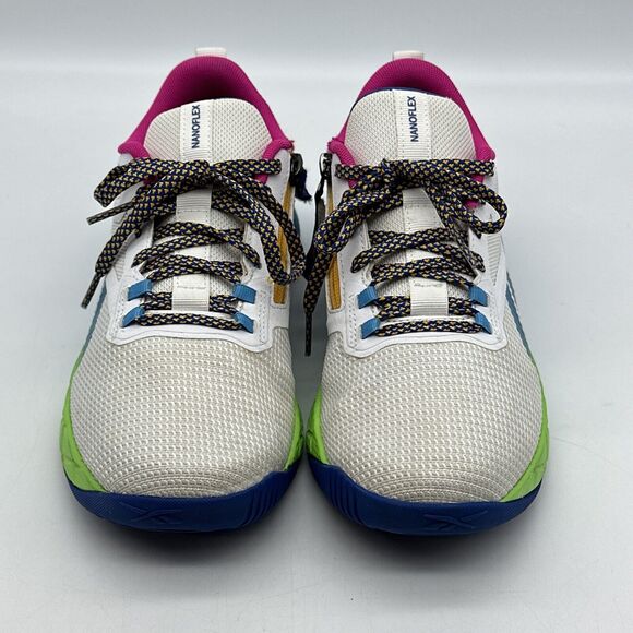 Reebok Nanoflex Parafit TRGX4070 Mens Size 6 Womens Size 7.5 White Running Shoes - Picture 5 of 14